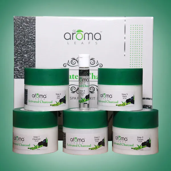 Aroma Leafs Activated Charcoal SPA FACIAL KIT